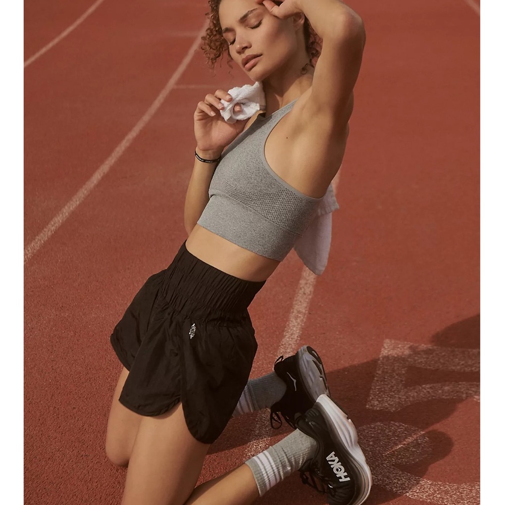 Free People The Way Home Shorts Black